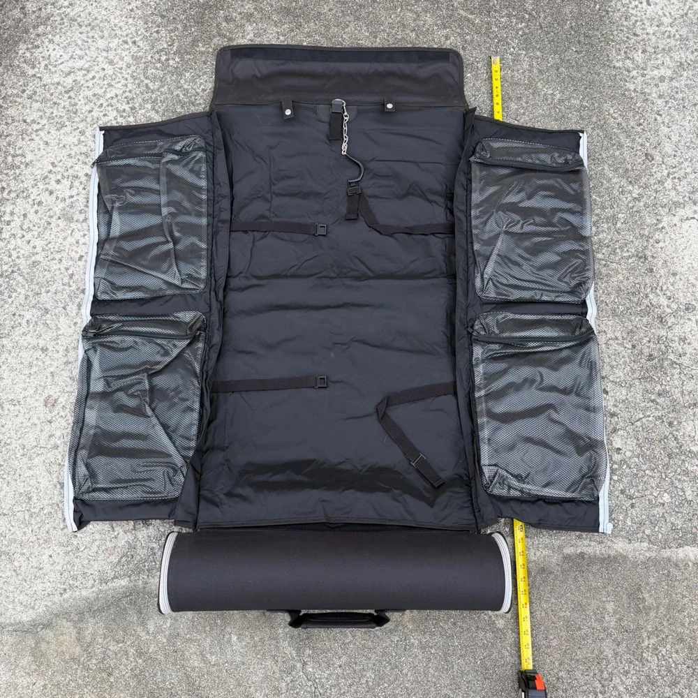 Home Accents Travel Gear Roll Up Garment Bag‎ Black Canvas Hanging Suit Carrier